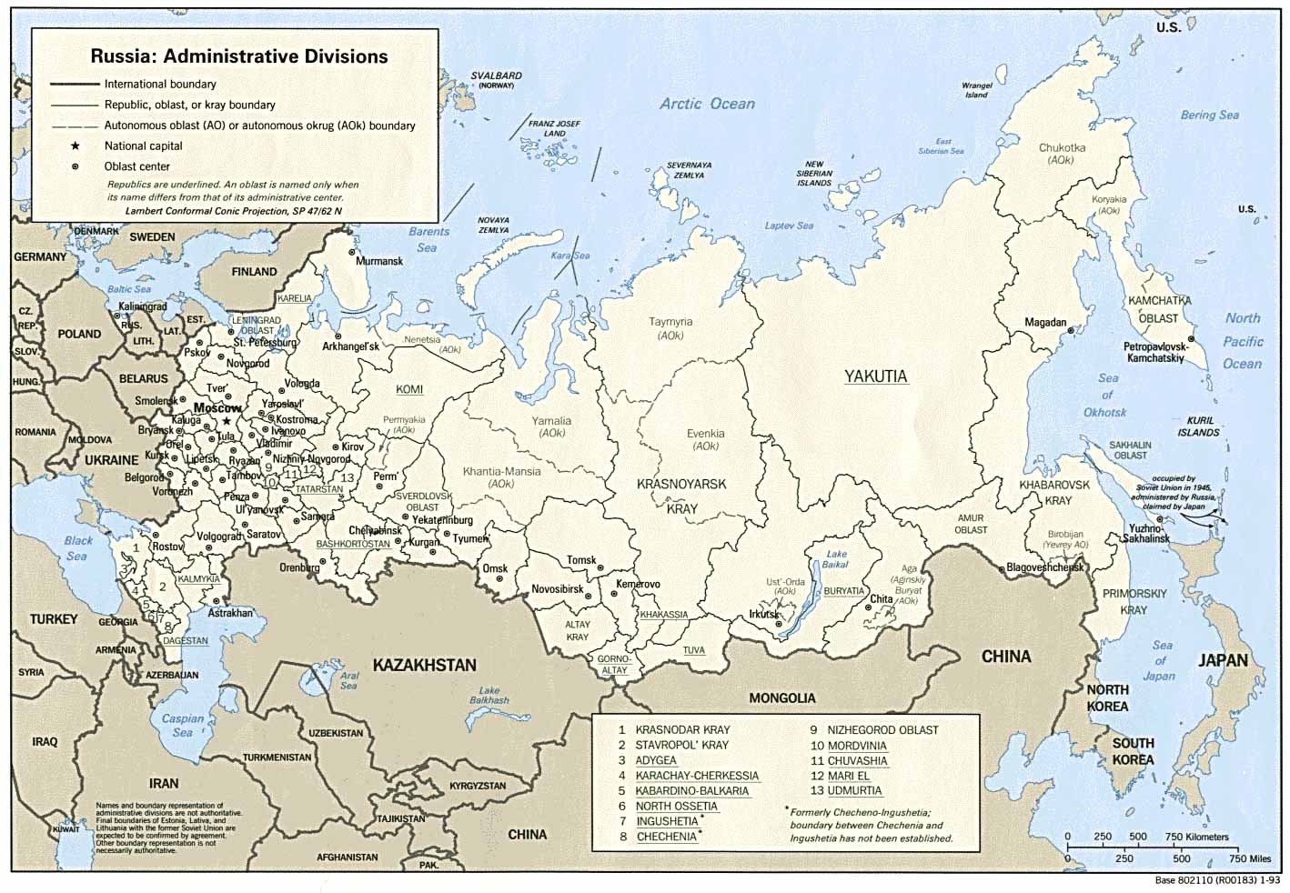Russian Mountain Ranges